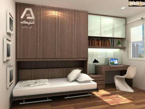 تخت کمجای افقی یک نفره 